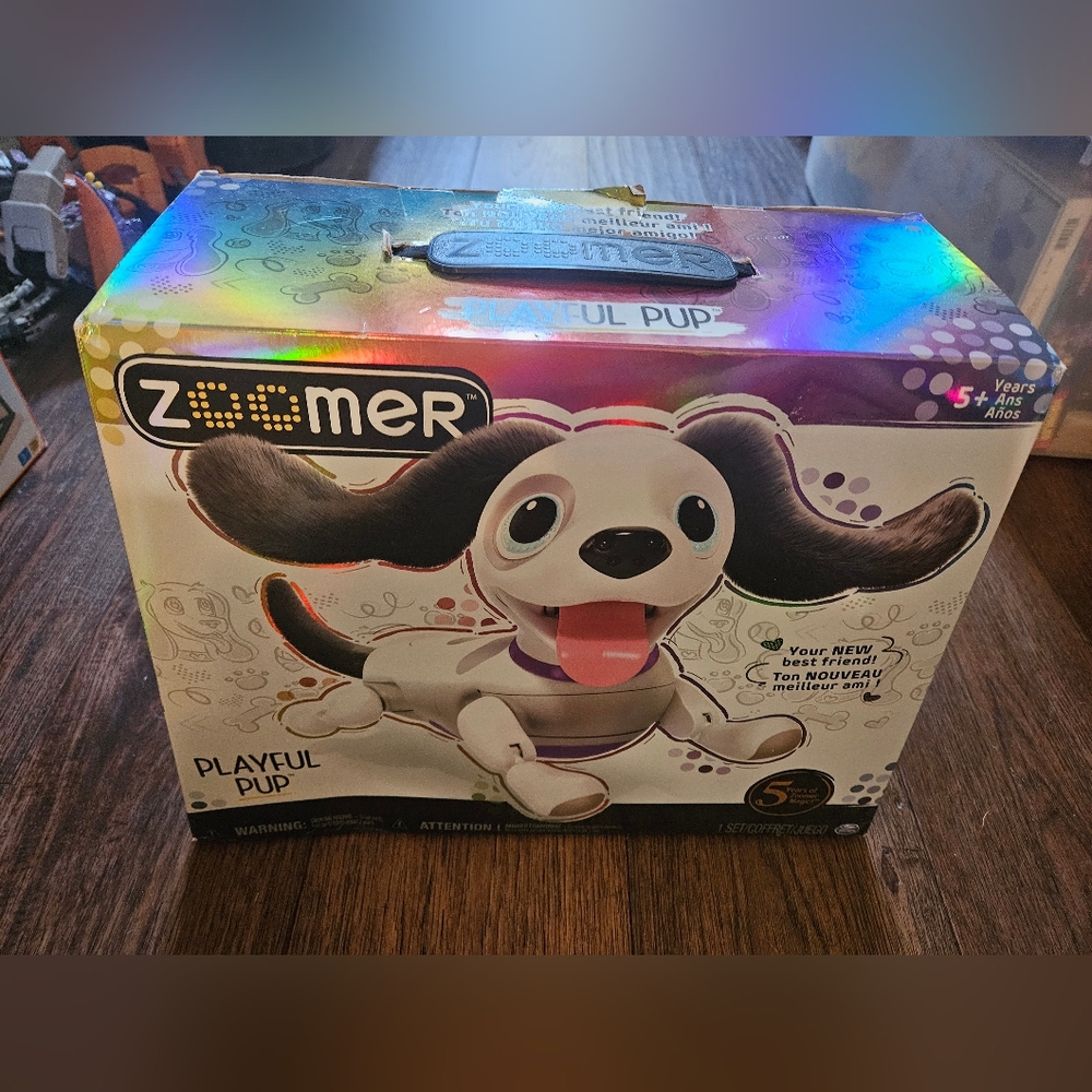 Zoomer Playful Pup Responsive Robotic Dog w/ Voice Recognition & Motion NEW.